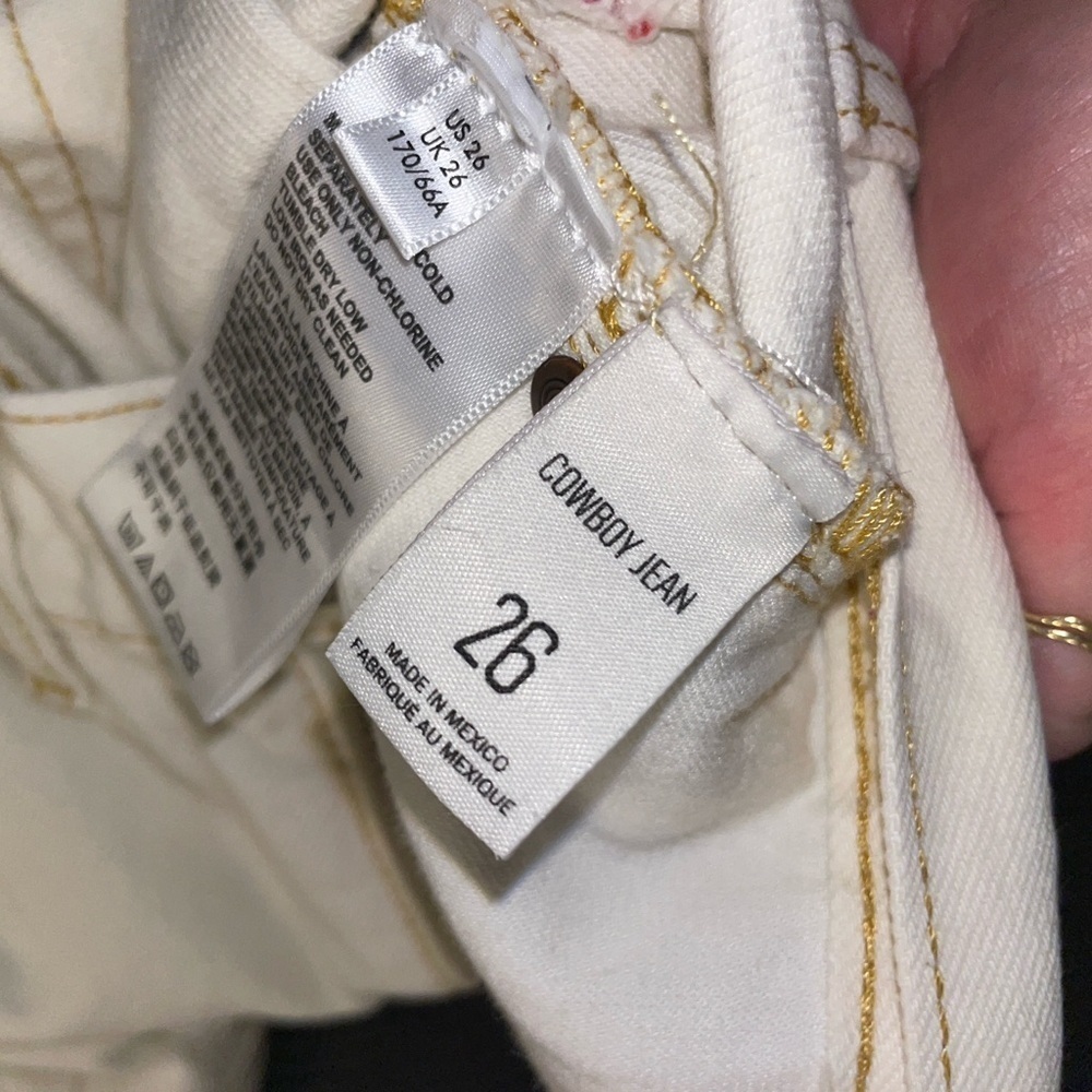 Women’s BDG, cowboy jeans, Distressed White Jeans - Picture 8 of 10